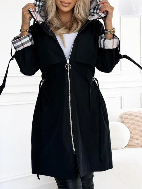 Women's Long Hooded Coat – Warm, Elegant & Comfortable for Winter