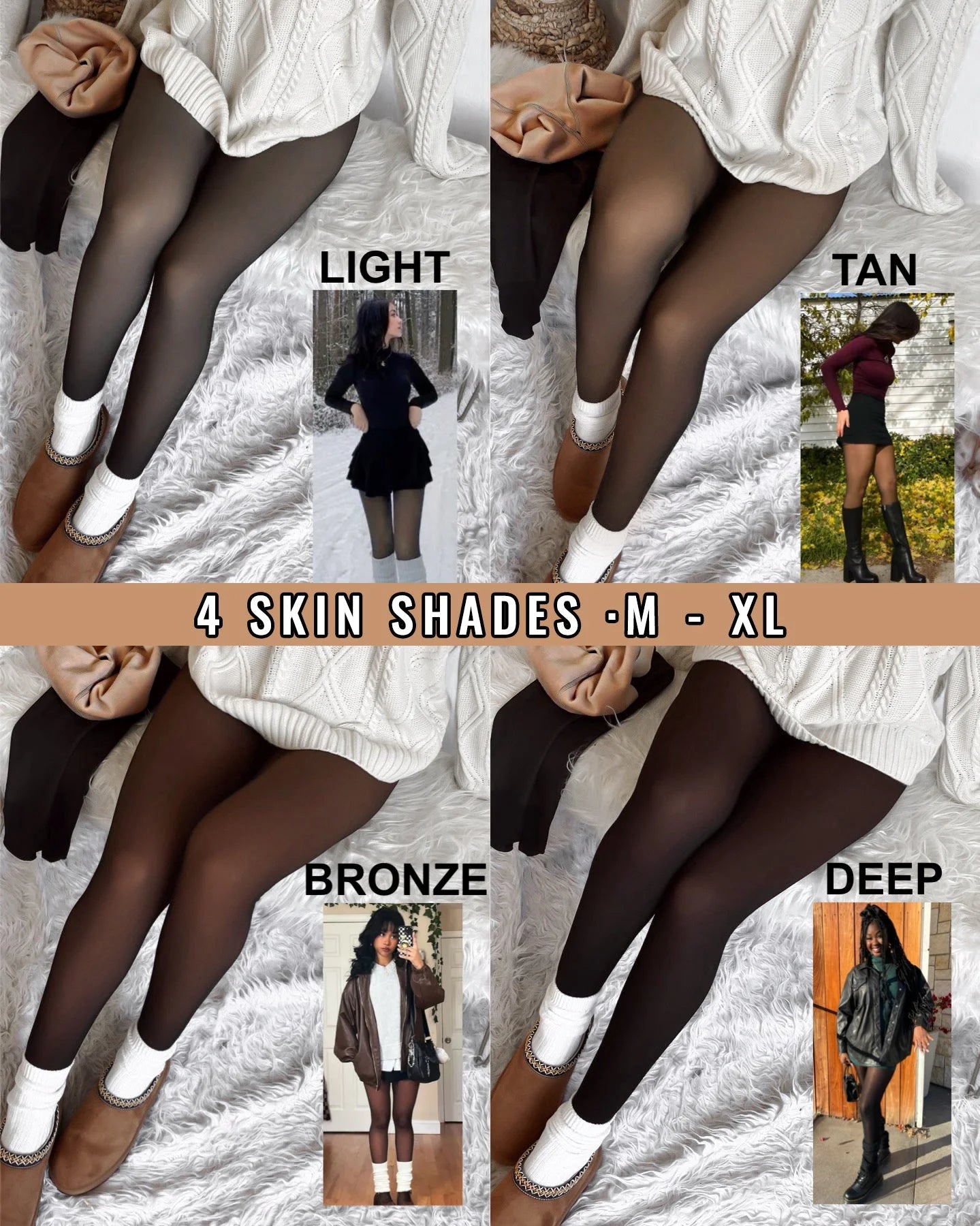 VelviHeat™ | Sheer Thermal Tights – All-Day Warmth in a Bare-Leg Look