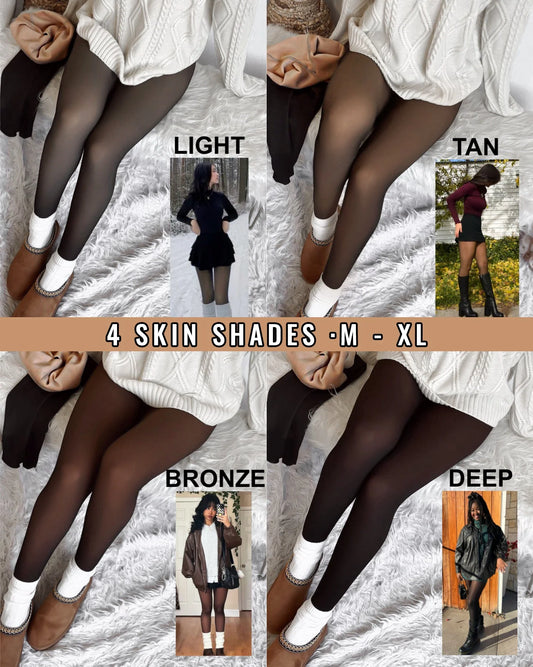 VelviHeat™ | Sheer Thermal Tights – All-Day Warmth in a Bare-Leg Look