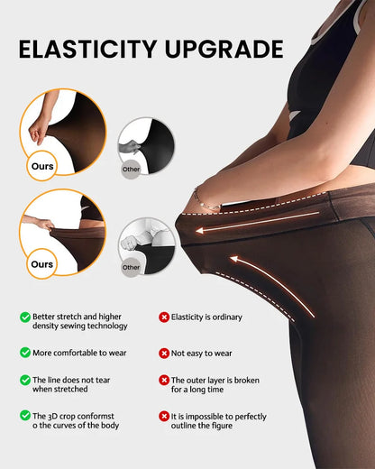 VelviHeat™ | Sheer Thermal Tights – All-Day Warmth in a Bare-Leg Look