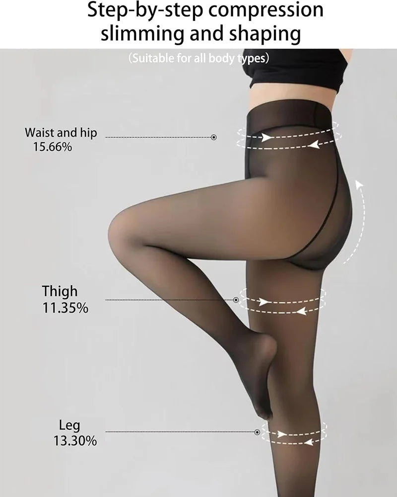 VelviHeat™ | Sheer Thermal Tights – All-Day Warmth in a Bare-Leg Look