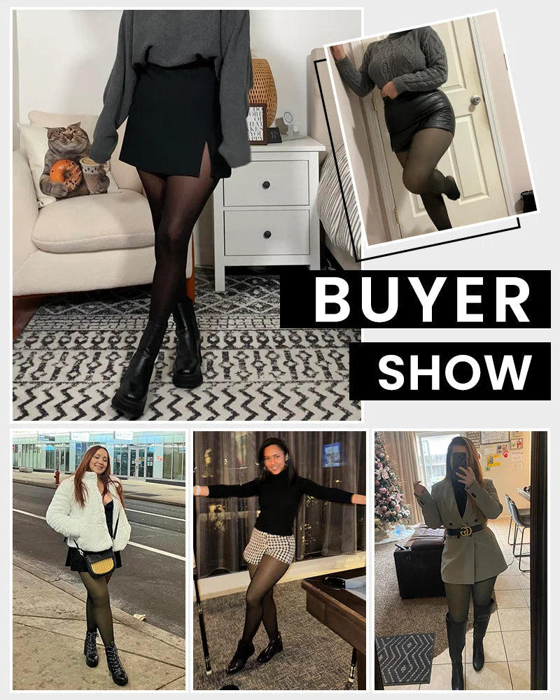 VelviHeat™ | Sheer Thermal Tights – All-Day Warmth in a Bare-Leg Look