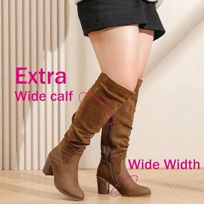 FlexiCalf™ | Extra Wide Knee High Boots – Chic, Cozy & Supportive