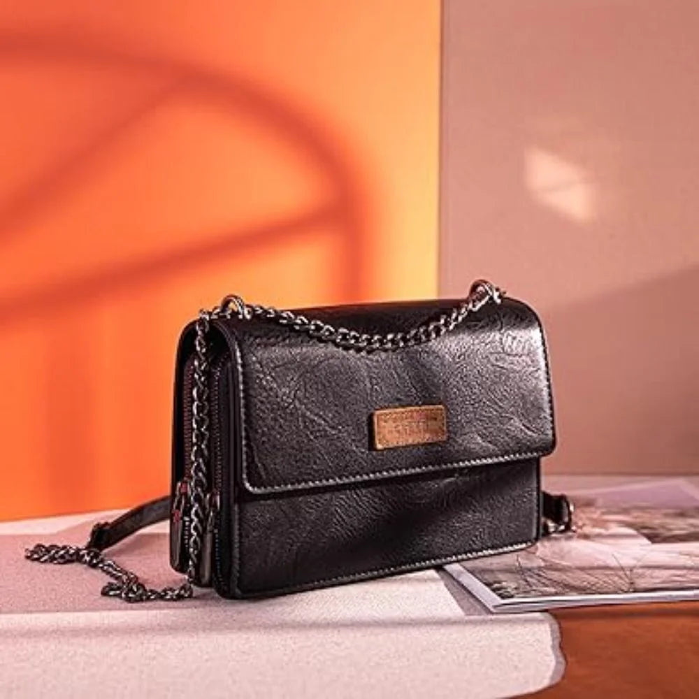 DustyGrace™ | Retro Crossbody Satchel – Soft Look, Strong Impact
