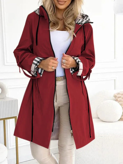 Women's Long Hooded Coat – Warm, Elegant & Comfortable for Winter