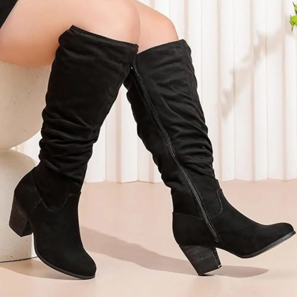FlexiCalf™ | Extra Wide Knee High Boots – Chic, Cozy & Supportive