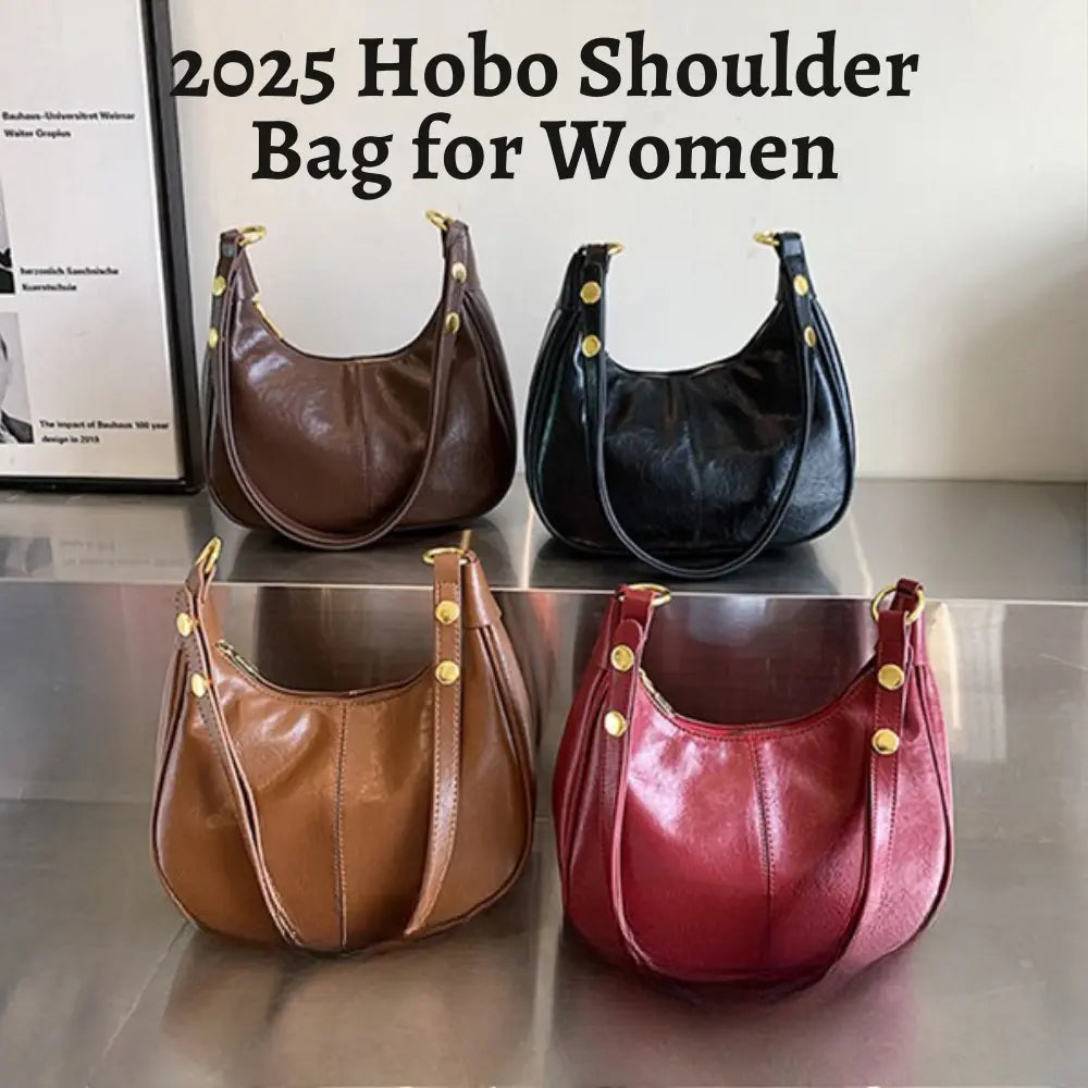 Lunare™ | Solid Color Shoulder Bag – Minimalist Crescent Hobo for Women