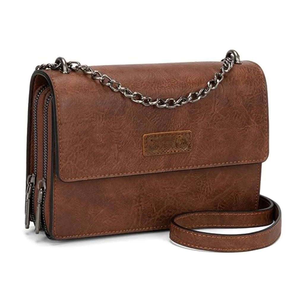 DustyGrace™ | Retro Crossbody Satchel – Soft Look, Strong Impact