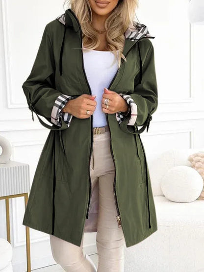 Women's Long Hooded Coat – Warm, Elegant & Comfortable for Winter