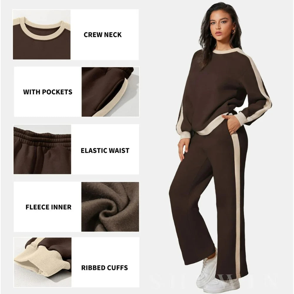 SnugMotion™ | Crewneck Jogger Outfit – Effortless Comfort, Daily Style