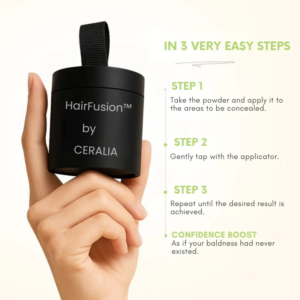 HairFusion™ | Instant Hair Fiber Concealer – Natural, Waterproof & Long-Lasting Density