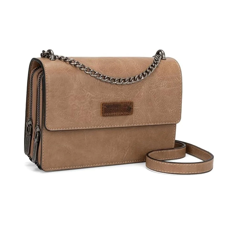 DustyGrace™ | Retro Crossbody Satchel – Soft Look, Strong Impact