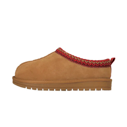 CozyStep™ | Suede Braided Fur Slippers – Warm, Chic & Durable