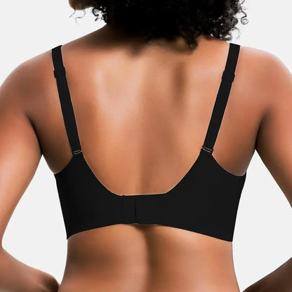 JellyComfy™ | Women’s Wireless Push-Up Bra – Seamless & Deep V