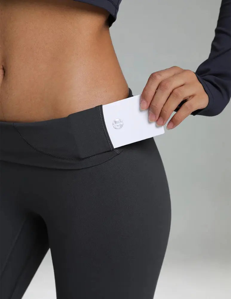 Flexora™ | High-Waisted Performance Leggings – Seamless Front with Inner Pocket