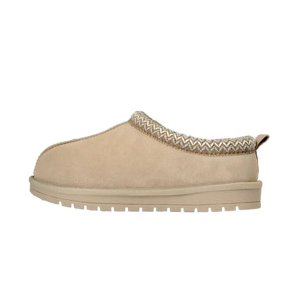 CozyStep™ | Suede Braided Fur Slippers – Warm, Chic & Durable
