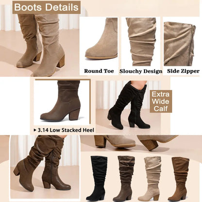 FlexiCalf™ | Extra Wide Knee High Boots – Chic, Cozy & Supportive