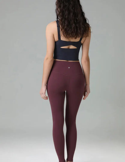 Flexora™ | High-Waisted Performance Leggings – Seamless Front with Inner Pocket