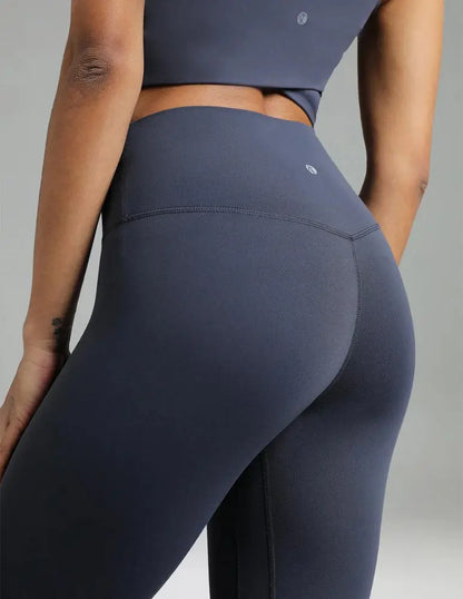 Flexora™ | High-Waisted Performance Leggings – Seamless Front with Inner Pocket