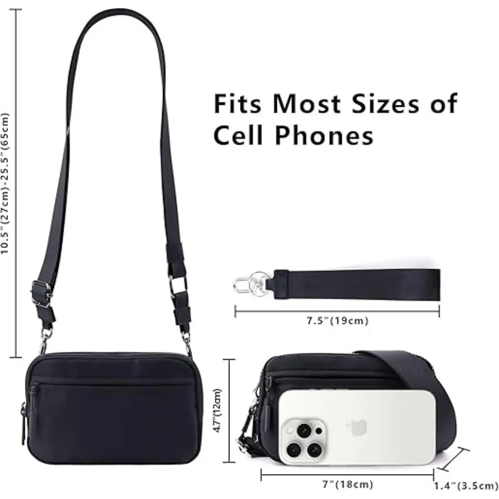 TrioFlex™ | RFID Secure 3-in-1 Crossbody, Wristlet & Wallet