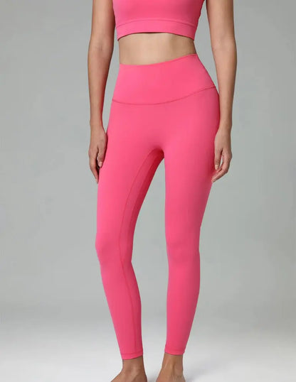 Flexora™ | High-Waisted Performance Leggings – Seamless Front with Inner Pocket