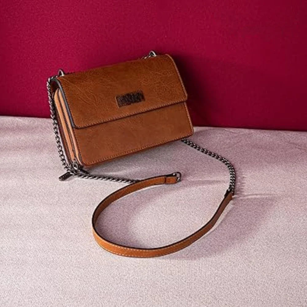 DustyGrace™ | Retro Crossbody Satchel – Soft Look, Strong Impact