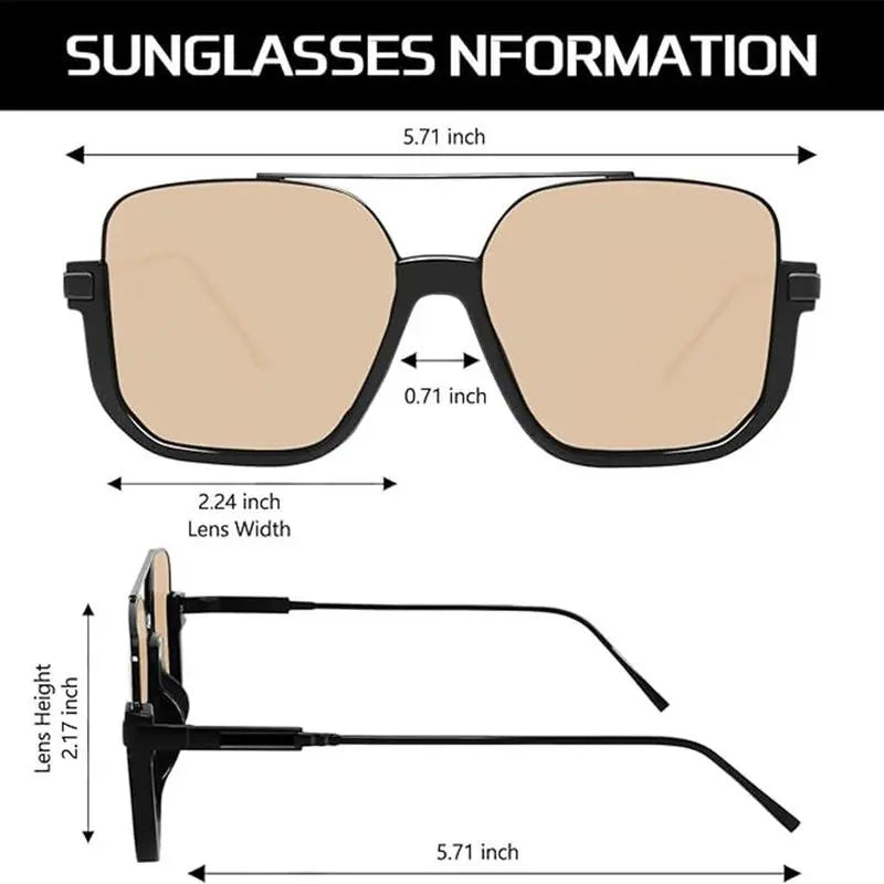 SunVibe™ | Retro Aviator Sunglasses – Unisex UV400 Trend