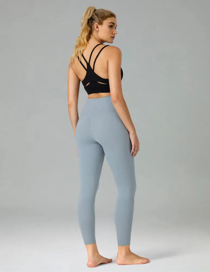Flexora™ | High-Waisted Performance Leggings – Seamless Front with Inner Pocket