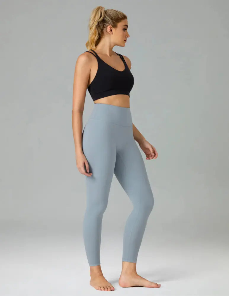 Flexora™ | High-Waisted Performance Leggings – Seamless Front with Inner Pocket