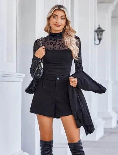 GlamForm™ | Long Sleeve Shaping Bodysuit – Mesh, Slimming & Stylish