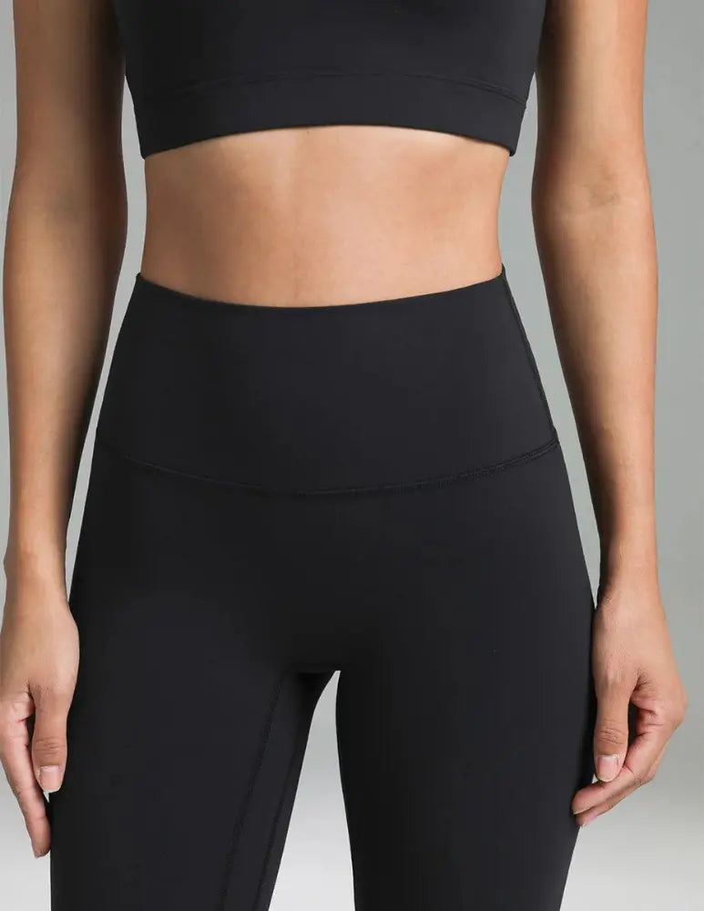 Flexora™ | High-Waisted Performance Leggings – Seamless Front with Inner Pocket