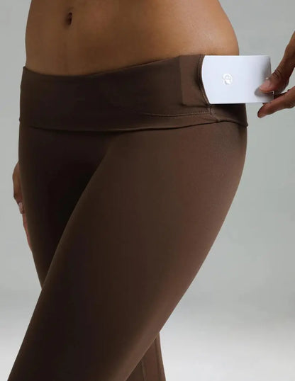 Flexora™ | High-Waisted Performance Leggings – Seamless Front with Inner Pocket