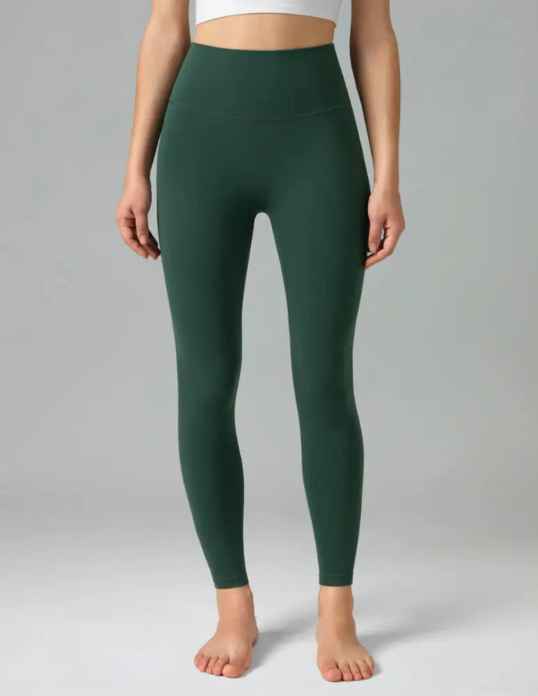 Flexora™ | High-Waisted Performance Leggings – Seamless Front with Inner Pocket