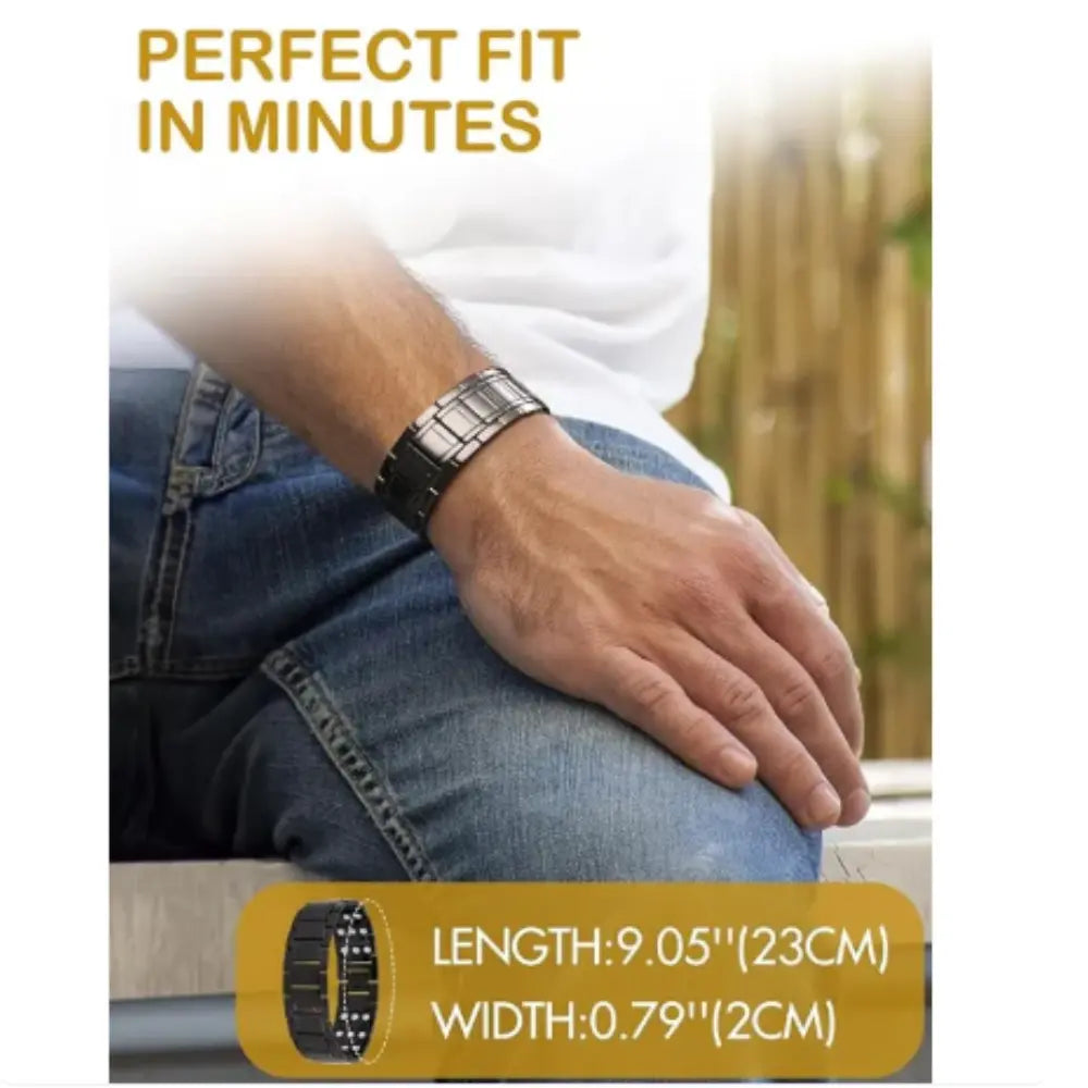MagnoCopper™ | Men’s Pure Copper Magnetic Bracelet – 3X Strength & Pain Relief