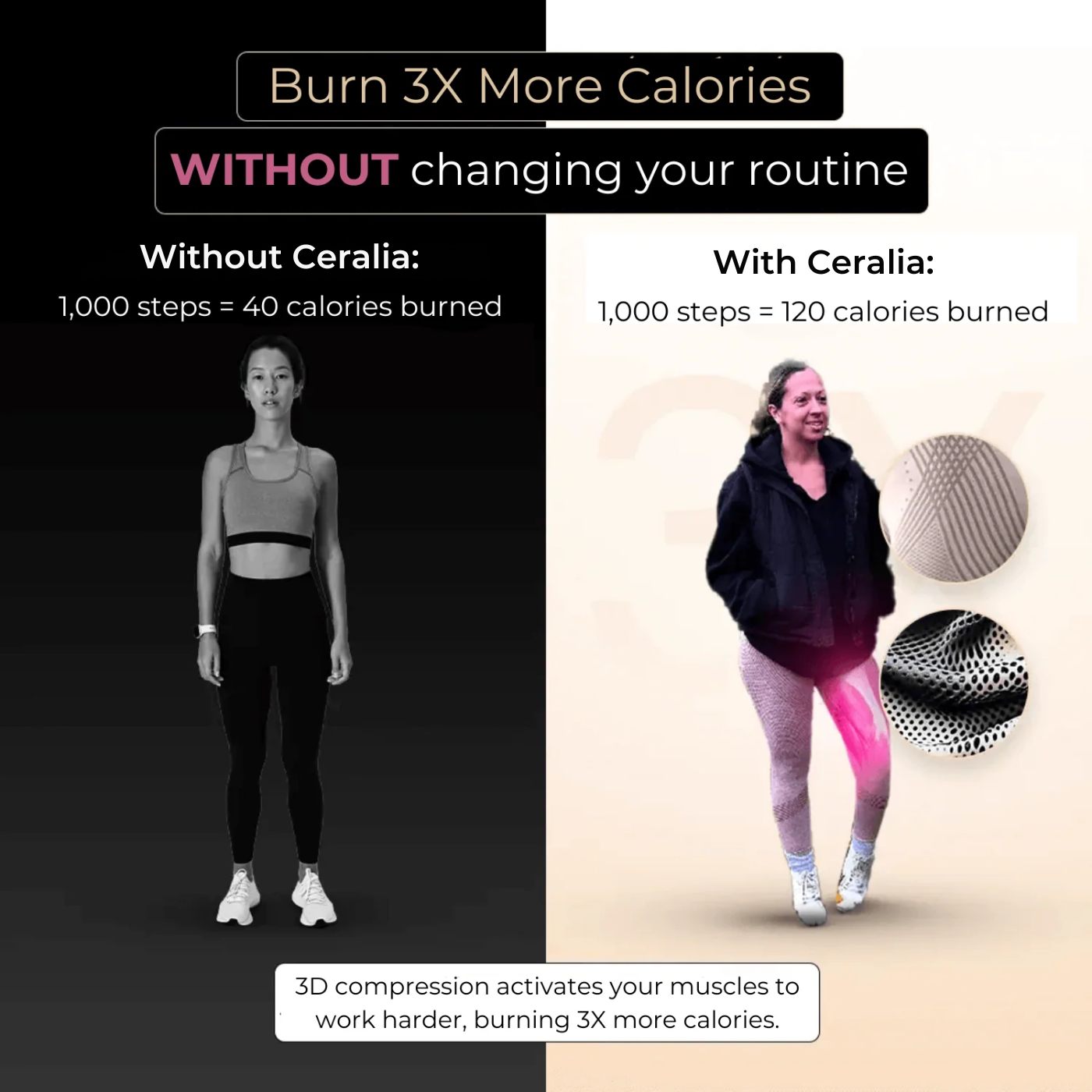 3D Ceralia® Leggings — Smooths and Sculpts