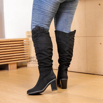 FlexiCalf™ | Extra Wide Knee High Boots – Chic, Cozy & Supportive