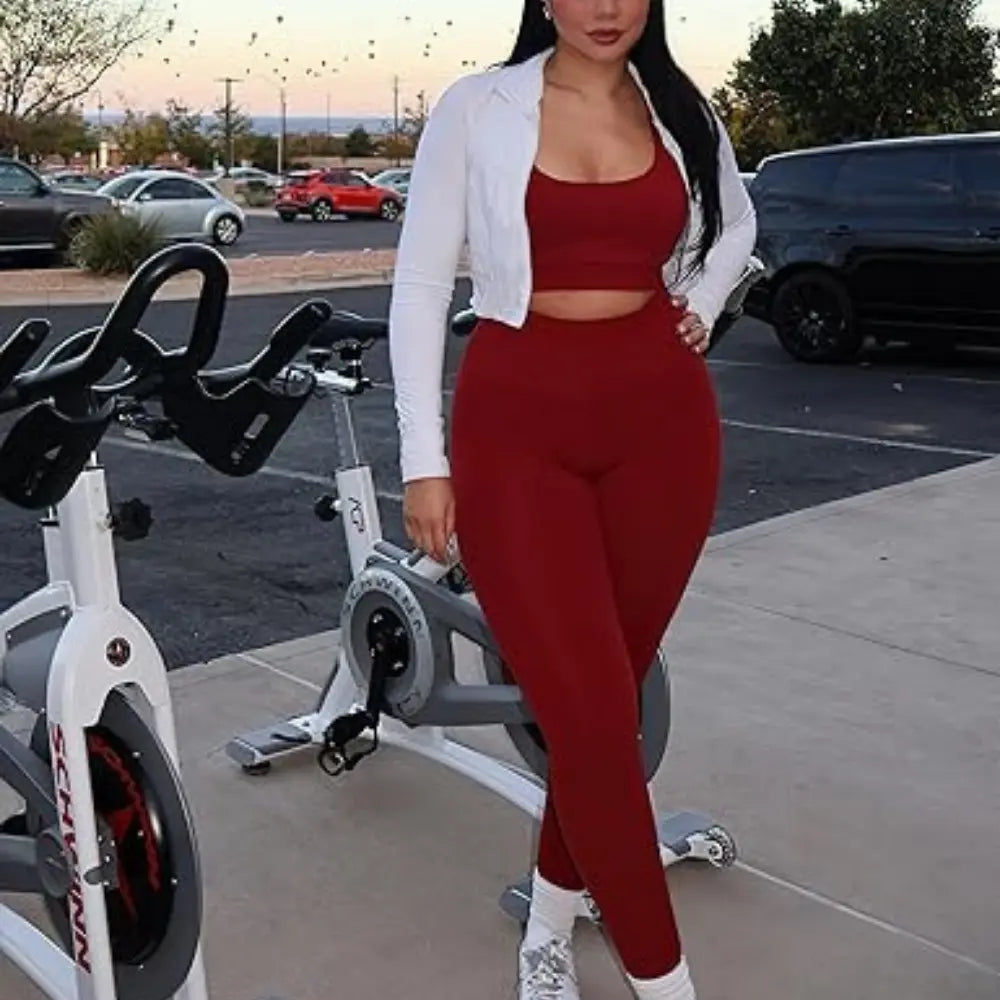 Flexora™ | High-Waisted Performance Leggings – Seamless Front with Inner Pocket