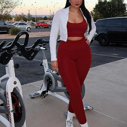 Flexora™ | High-Waisted Performance Leggings – Seamless Front with Inner Pocket