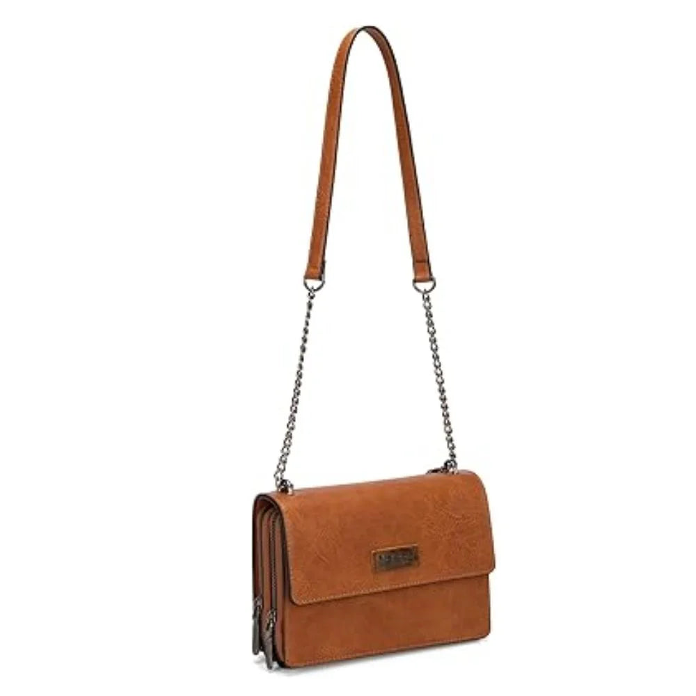 DustyGrace™ | Retro Crossbody Satchel – Soft Look, Strong Impact