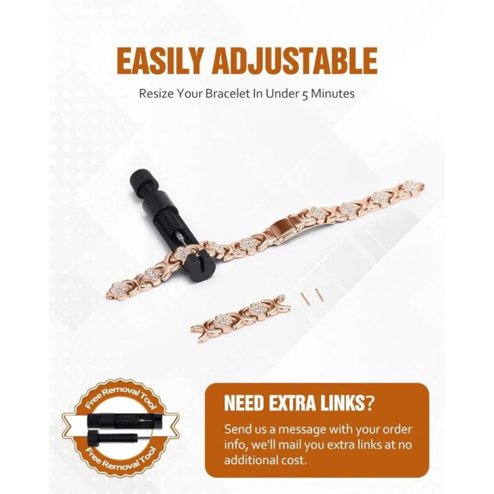 EleganCopper™ | Women’s Pure Copper Magnetic Bracelet – Pain Relief & Timeless Style