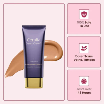 DermaGlow™ | Waterproof Body Coverage Perfector – Flawless, Long-Lasting & Natural Finish