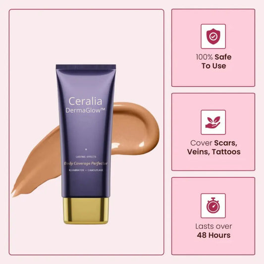 DermaGlow™ | Waterproof Body Coverage Perfector – Flawless, Long-Lasting & Natural Finish