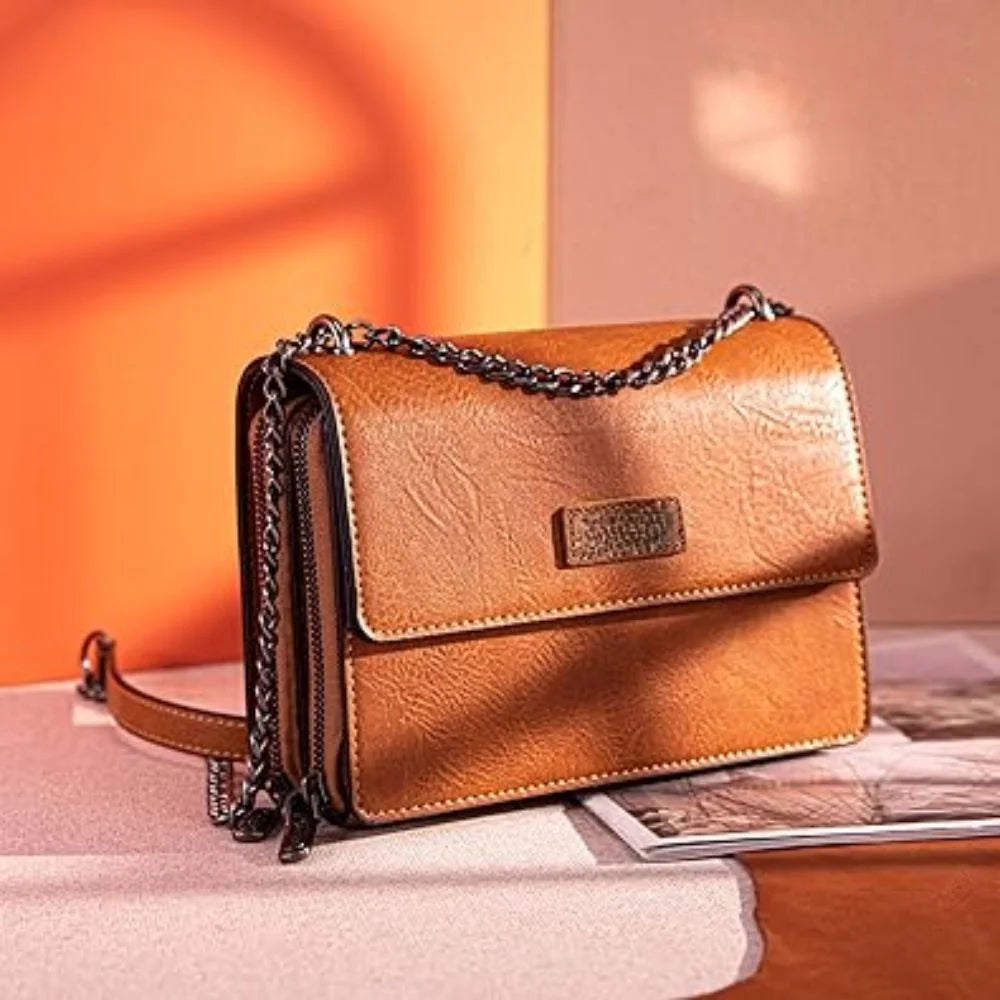 DustyGrace™ | Retro Crossbody Satchel – Soft Look, Strong Impact