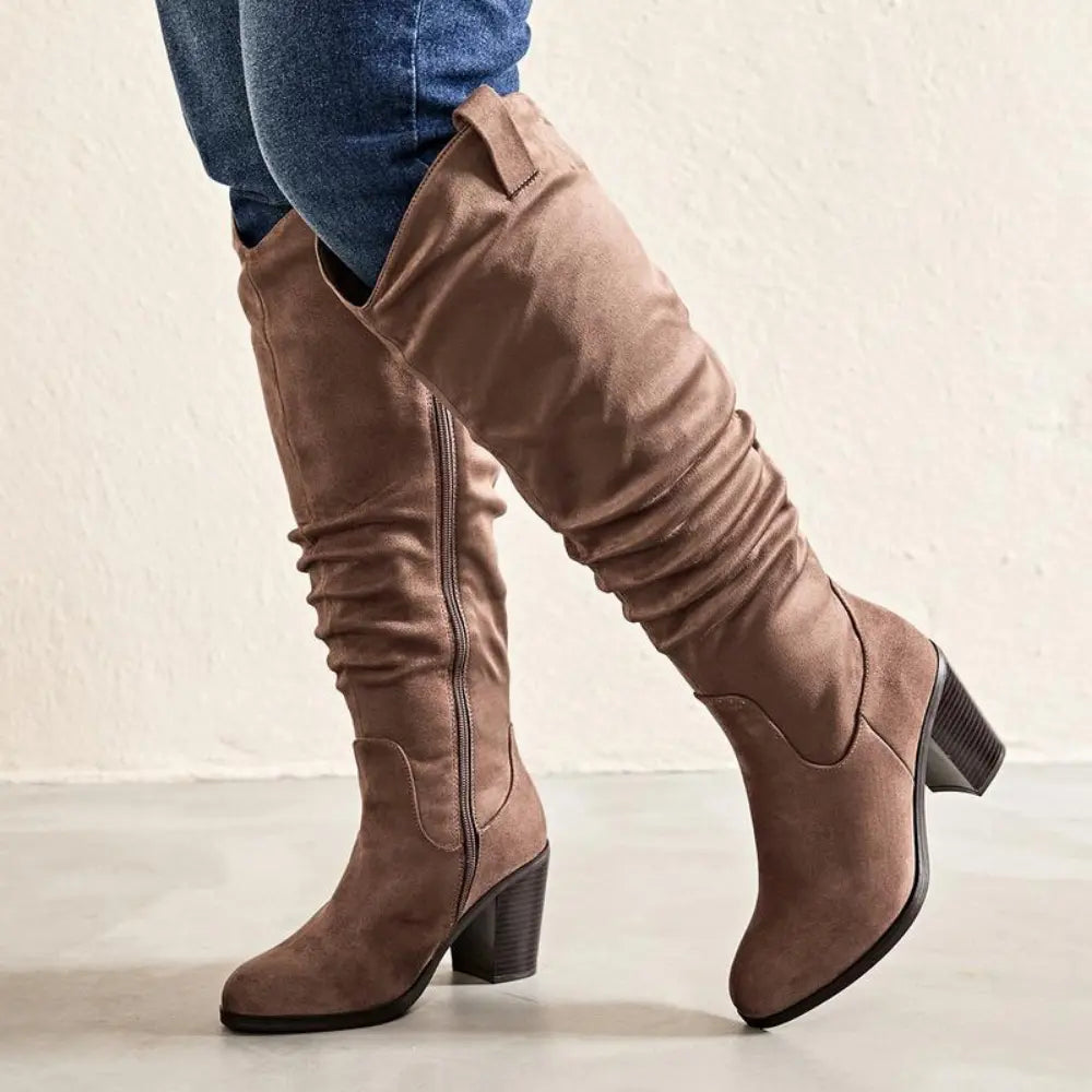 FlexiCalf™ | Extra Wide Knee High Boots – Chic, Cozy & Supportive