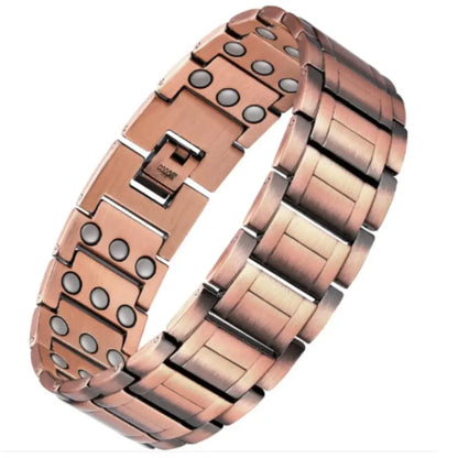 MagnoCopper™ | Men’s Pure Copper Magnetic Bracelet – 3X Strength & Pain Relief