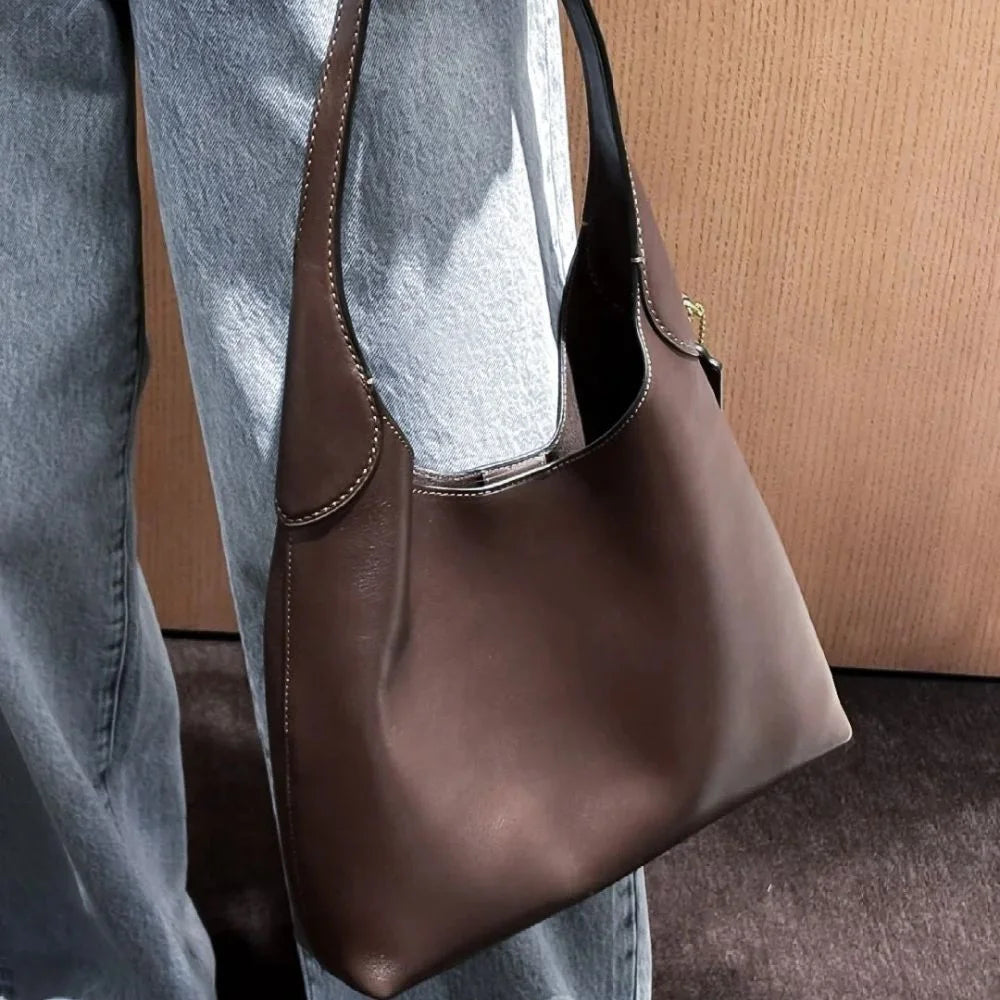 UrbanEase™ | Soft Vegan Leather Shoulder Bag – Carry Light, Look Sharp