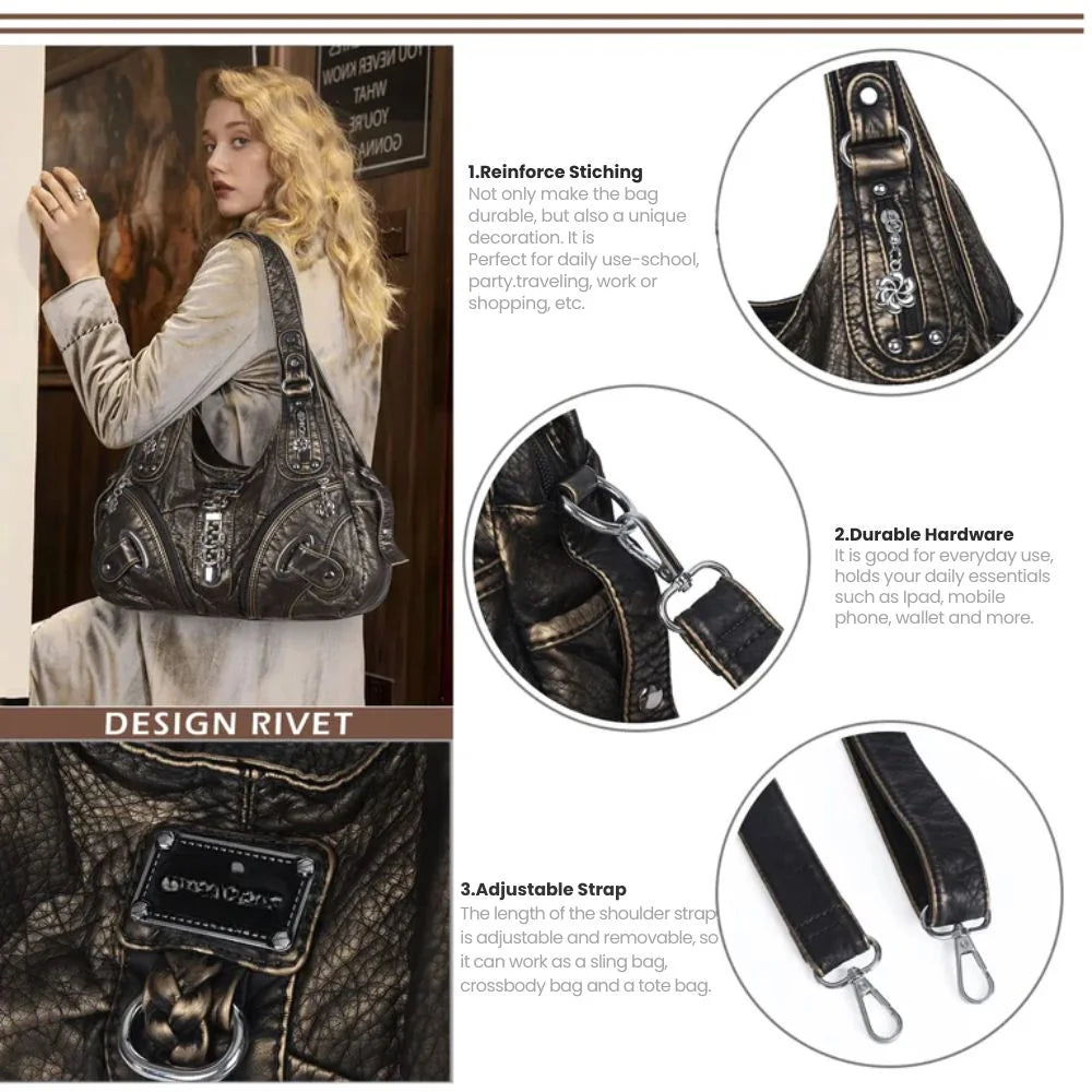 UrbanHobo™ | Multi-Pocket Handbag – Stay Stylish & Organized