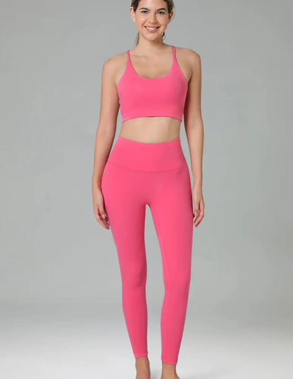 Flexora™ | High-Waisted Performance Leggings – Seamless Front with Inner Pocket