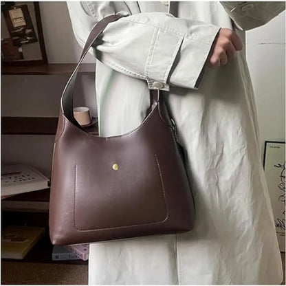 UrbanEase™ | Soft Vegan Leather Shoulder Bag – Carry Light, Look Sharp