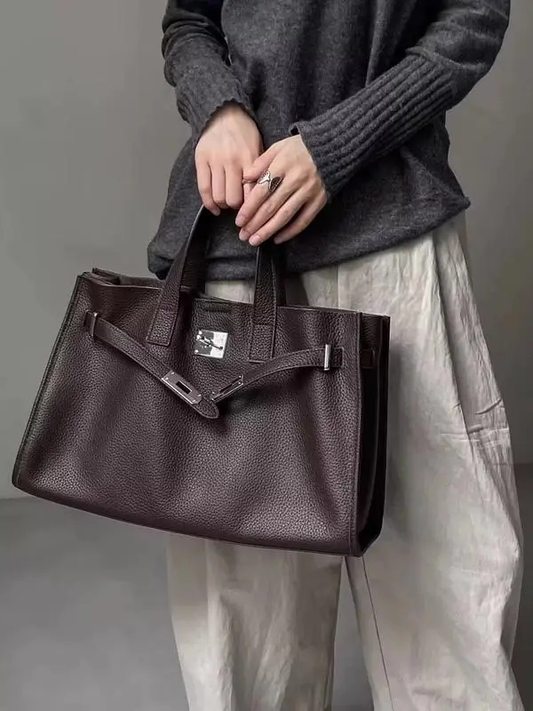 Eleganzia — Genuine Leather Power Tote